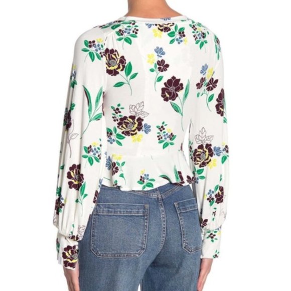 Free people Wrap Top Floral - Picture 2 of 4